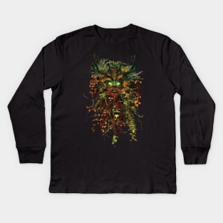 Green Man Kids Long Sleeve T-Shirt